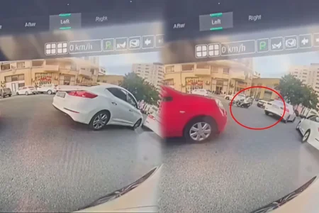 Bakıda əks yola çıxan sürücü qəza törətdi - VİDEO