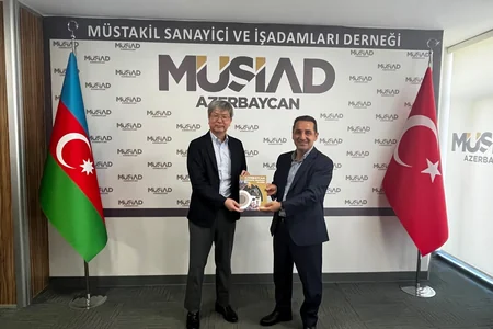Takafumi Nakai MÜSİAD Azərbaycan dərnək mərkəzində - FOTO