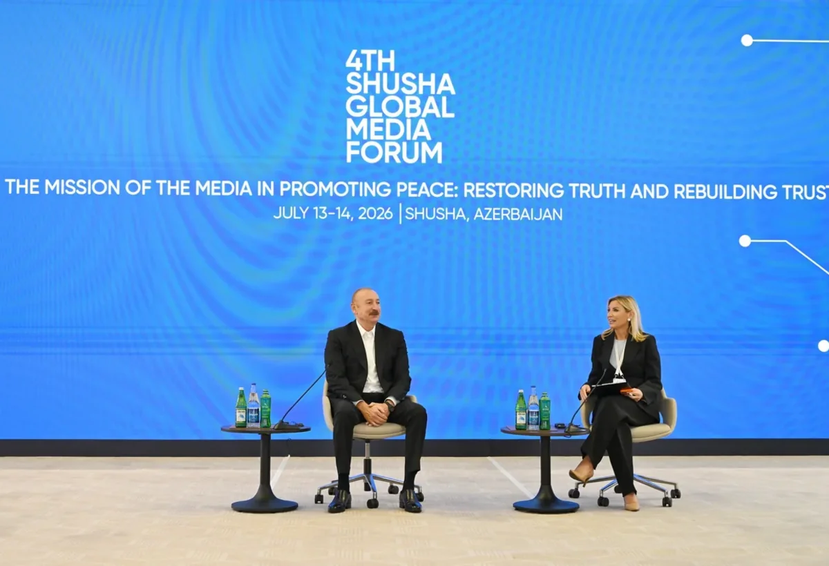 Prezident İlham Əliyev IV Şuşa Qlobal Media Forumunun açılışında iştirak edib - VİDEO