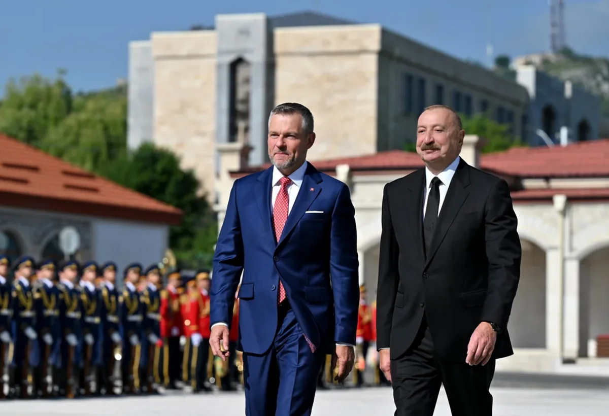 Slovakiya Prezidenti Şuşada