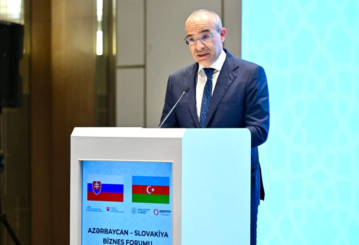 Mikayıl Cabbarov slovakiyalılara Azərbaycanın Rusiya və İranla sərhədinin olması üstünlüklərindən danışıb