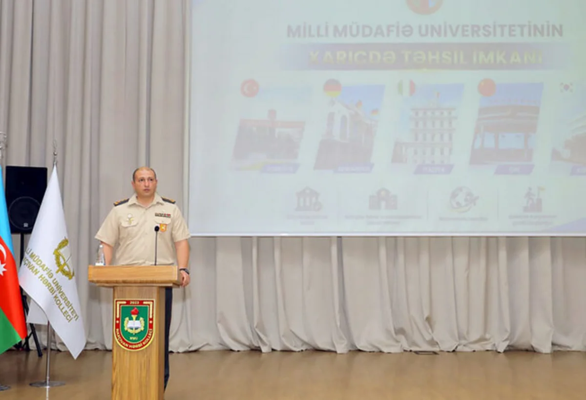 Hərbi İnstitutda xaricdə təhsil imkanlarına həsr olunmuş Açıq qapı günü - FOTO
