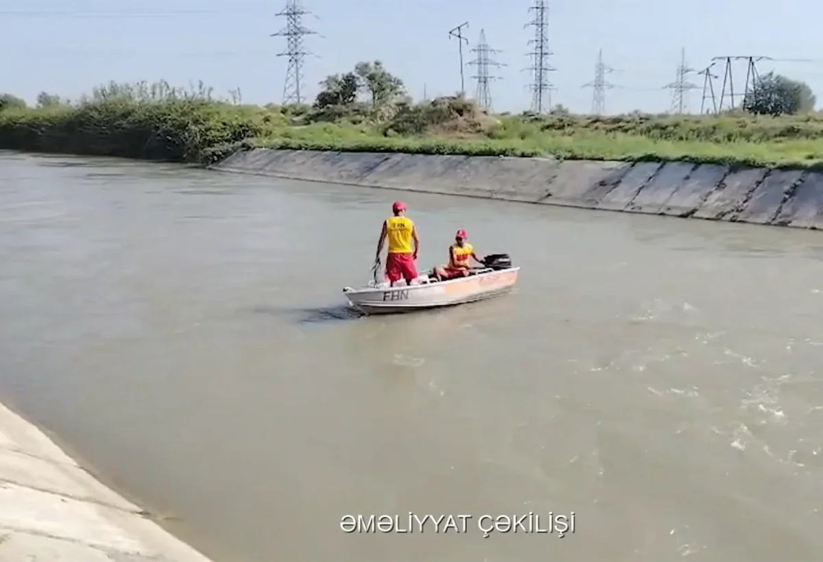 FHN kanalda batan 46 yaşlı kişinin meyitini axtarır - VİDEO