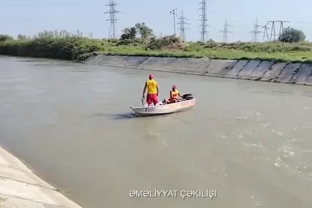 FHN kanalda batan 46 yaşlı kişinin meyitini axtarır - VİDEO