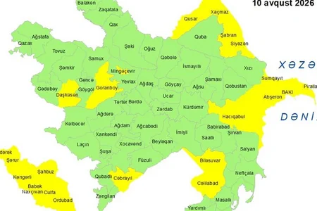 Küləkli hava şəraiti ilə bağlı SARI XƏBƏRDARLIQ