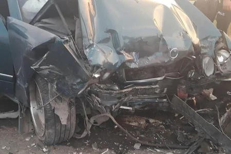 Yevlaxda “Mersedes və “Lifan” toqquşdu, iki nəfərin öldü - FOTO