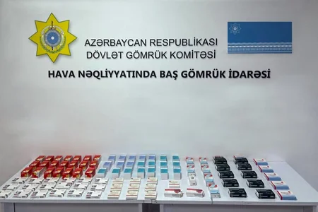 Sərnişinlərlə Azərbaycana göndərilən dərmanlar ələ keçirildi