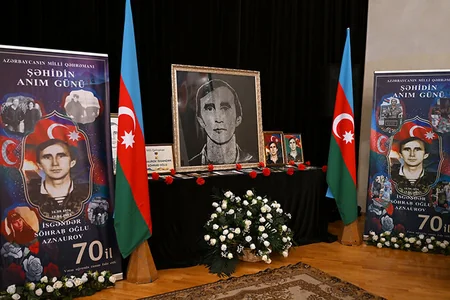 Milli Qəhrəman İsgəndər Aznaurovun xatirəsi anılıb