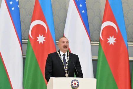 İham Əliyev Özbəkistanın Ali Dostluq Dərəcəsi ordeni ilə təltif edildi