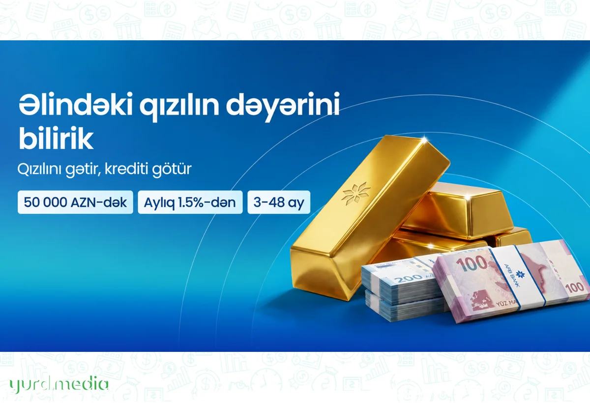 AFB Bank-dan 50 000 AZN-dək qızıl girovu ilə kredit imkanı!