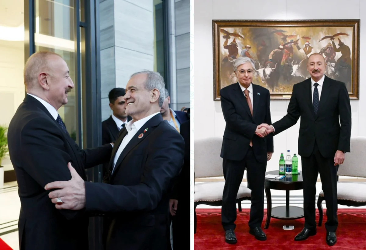 Azərbaycanın dövlət başçısının həmkarları ilə görüşləri - FOTO