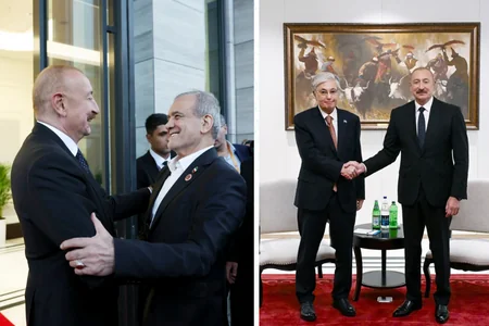 Azərbaycanın dövlət başçısının həmkarları ilə görüşləri - FOTO
