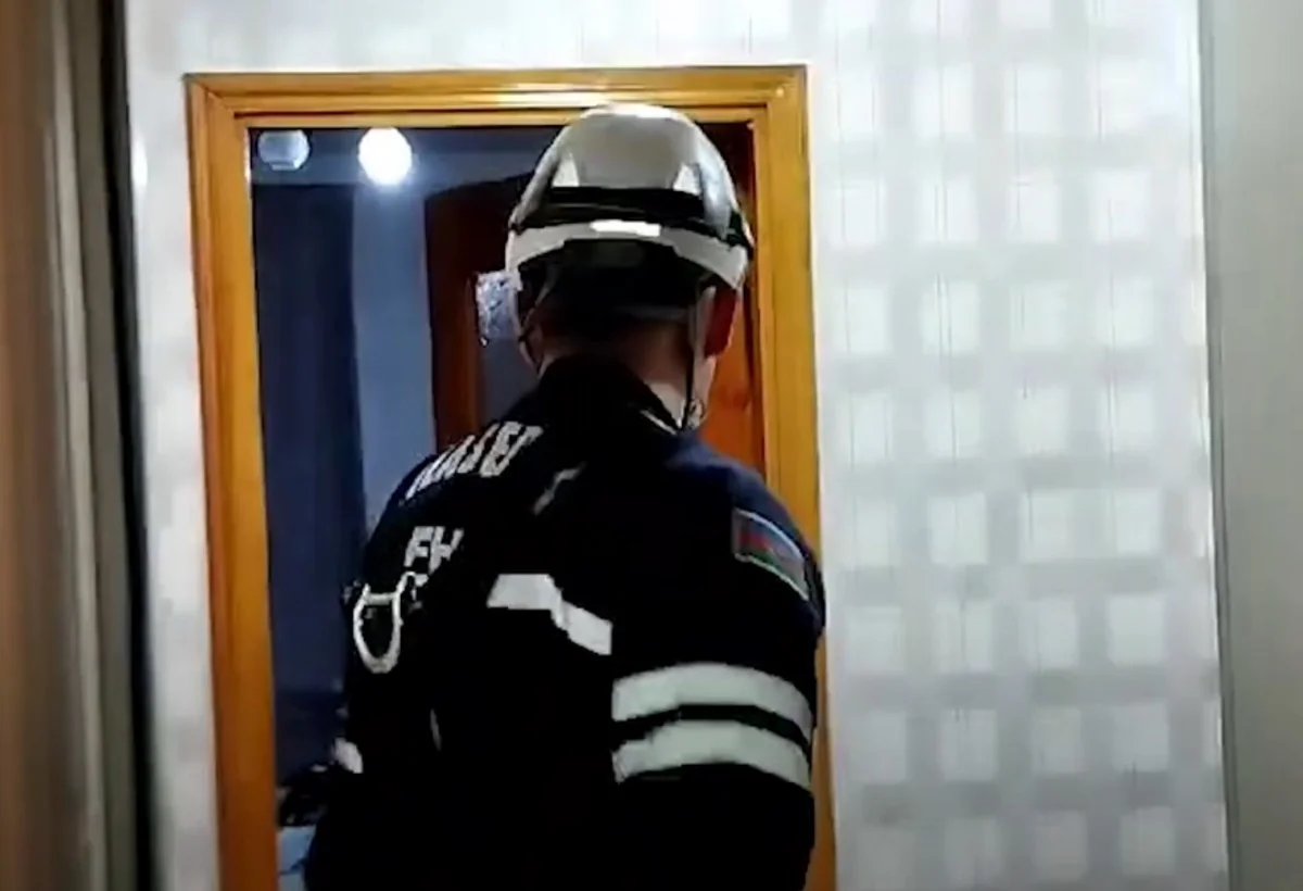 Evdə köməksiz vəziyyətdə qalanlar xilas edilib