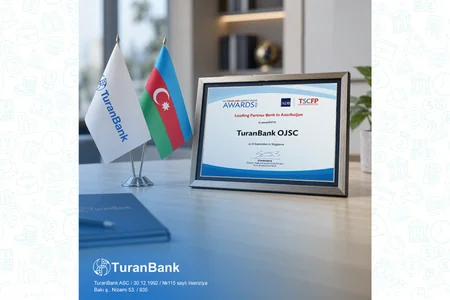 TuranBank “Azərbaycanda aparıcı tərəfdaş bank” nominasiyası üzrə beynəlxalq mükafata layiq görülüb
