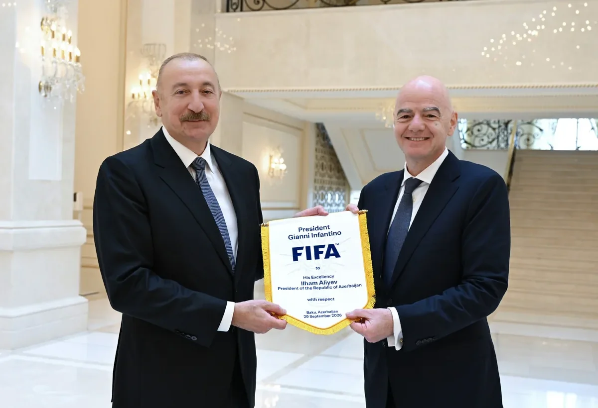 İlham Əliyev FIFA-nın prezidentini qəbul edib