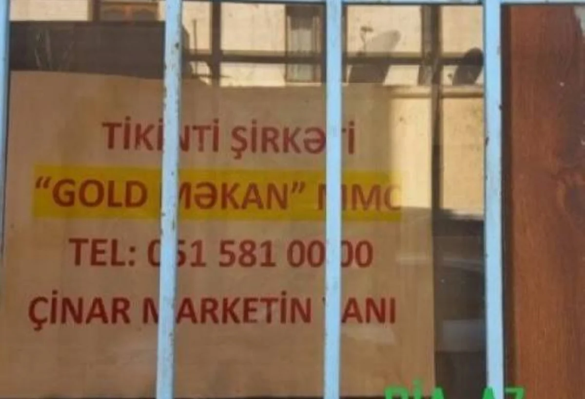 Gold Məkan tikinti şirkətinin rəhbəri həbs edildi