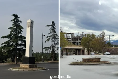 Yurd.Media yazdı, təhlükə saçan abidə söküldü - FOTO