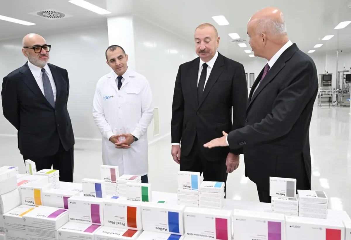 Azərbaycanda yeni dərman istehsalı müəssisəsi yaradıldı - Prezident AÇILIŞDA