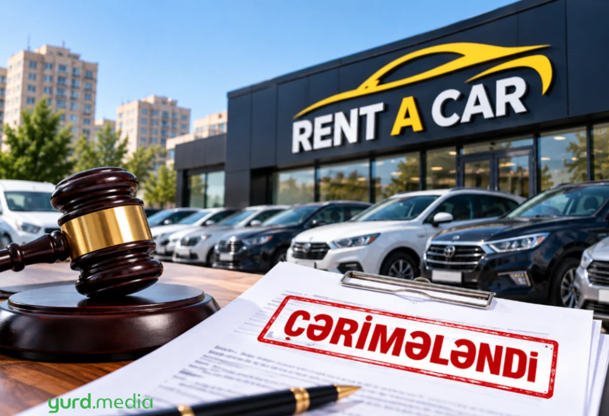 Rent-a-car şirkəti CƏRİMƏLƏNDİ