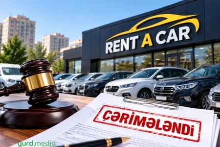 Rent-a-car şirkəti CƏRİMƏLƏNDİ