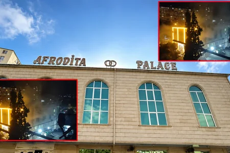 Toy tüstüsü ətrafdakı binaları bürüdü –  “Afrodita Palace” ilə bağlı TƏDBİR GÖRÜLÜR