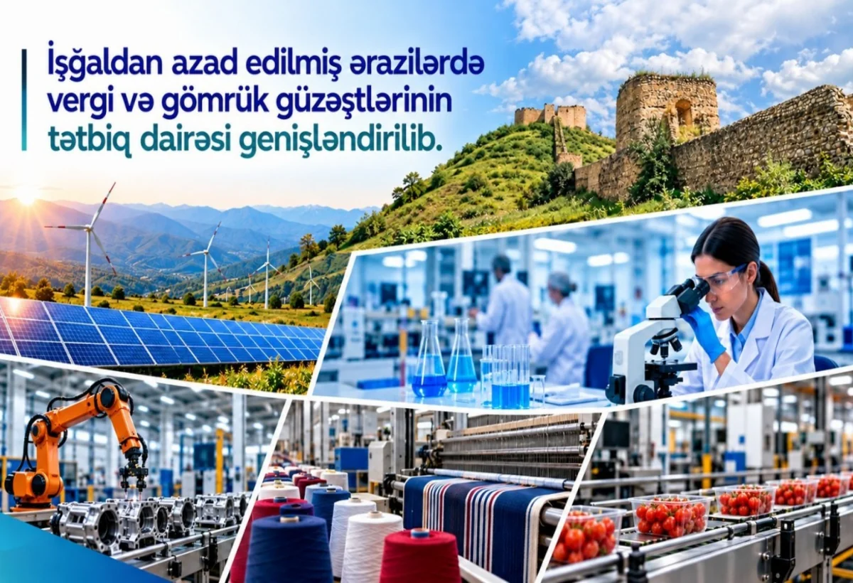 Azad edilmiş ərazilərdə biznesə DƏSTƏK – Yeni vergi və gömrük güzəştləri