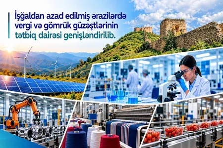 Azad edilmiş ərazilərdə biznesə DƏSTƏK – Yeni vergi və gömrük güzəştləri