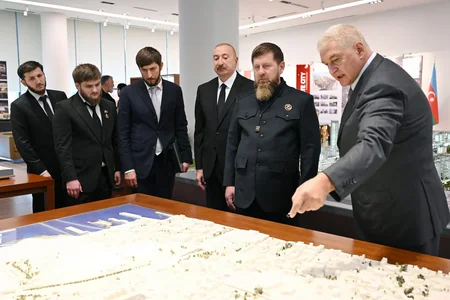 İlham Əliyev və Ramzan Kadırov Bakı Ağ Şəhərdə olublar