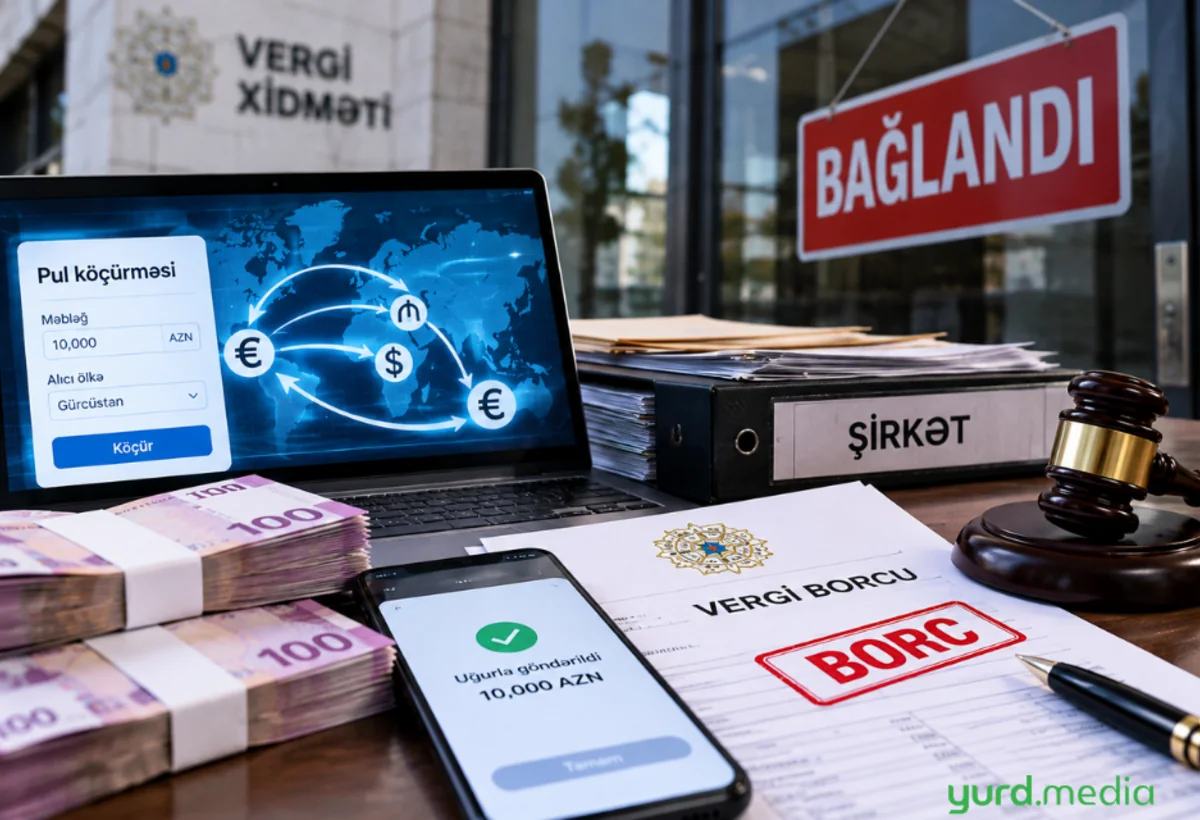 Cəmi iki il işləyən şirkət həm qanunsuz pul köçürdü, həm vergi borcu yığıb bağlandı