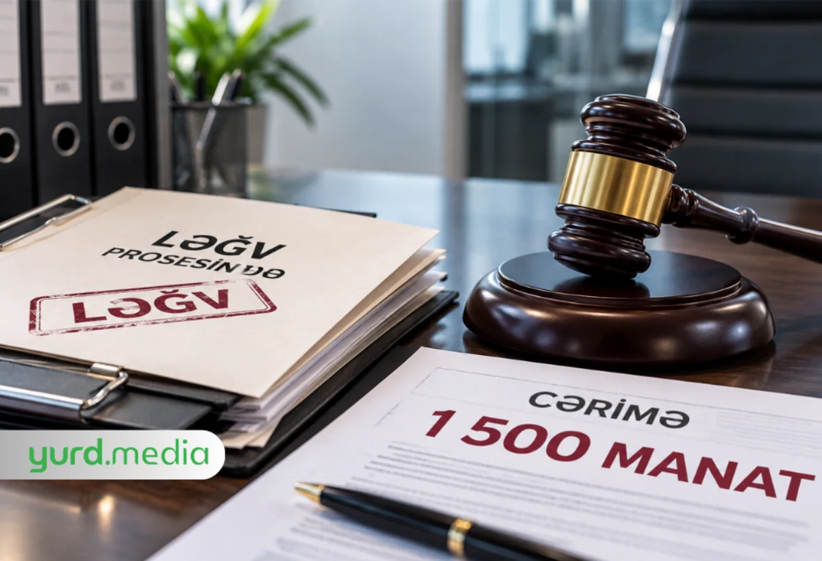 Ləğv prosesində olan şirkət 1500 manat cərimələndi