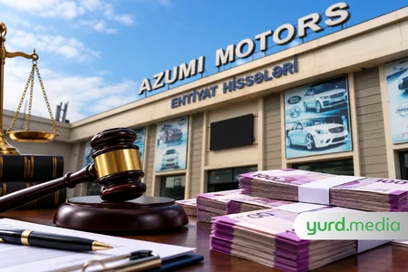 Borcu 140 min manatı aşan “Azumi Motors” 7 min manat cərimələndi