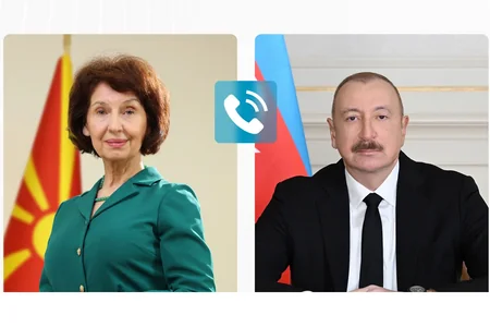 Şimali Makedoniya Prezidenti İlham Əliyevlə enerji məsələlərini müzakirə edib