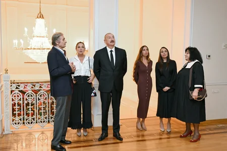 İlham Əliyev, Mehriban Əliyeva və ailə üzvləri Mənim Abşeronum: Üstə gəl sərgisində - FOTO