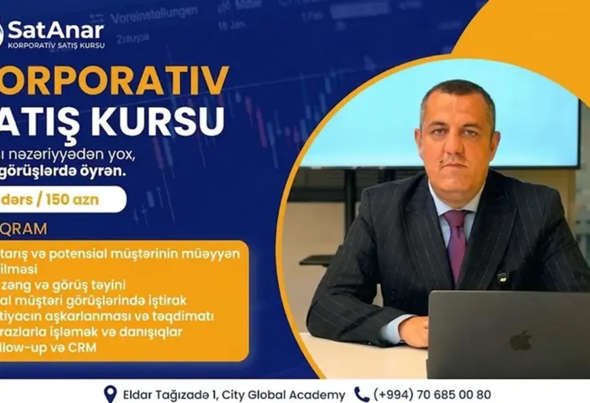 Satış üzrə bacarıqlarını inkişaf etdirmək istəyənlər üçün yeni İMKAN